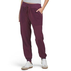 MICHAEL STARS Beetroot Made In Usa Plush Terry Sky Joggers